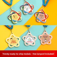 Médailles en métal personnalisées en forme de vigne florale pour les compétitions de marathon, médailles d'or pour événements, médailles de récompense sur mesure fabriquées en Chine