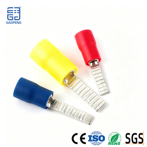 Terminal de Cobre Aislado en PVC Gaopeng, <span class=keywords><strong>Conector</strong></span> de Cable Eléctrico, Terminal de Cable con Recubrimiento de Estaño - Product Image 1