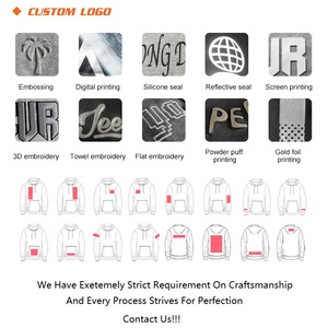 Felpa Personalizzata in Cotone Pesante con Stampa Graffiti e Applicazioni Ricamate, Stile Streetwear Traspirante e Vestibilità Ampia - Product Image 4