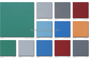 防水3mm 4mm 5mm PVCビニールフローリングPVCスポーツフローリングロールバスケットボールコートおよびサッカーコート用ビニールフローリングシート - Product Image 2