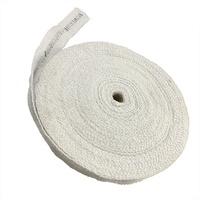 Ruban en fibre céramique blanche YEAFEEL YFCFT, isolation thermique réfractaire 1000°C, tissage uni 2-5µm, 20-50m, avec feuille d'aluminium ST