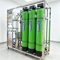 Système de filtration d'eau commercial par osmose inverse 250 500 1000 L/h pour ligne de production d'eau en bouteille et en sachet