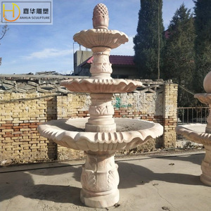 Colonne de fontaine en pierre Jiahua, élément aquatique extérieur traditionnel, durable - Product Image 2