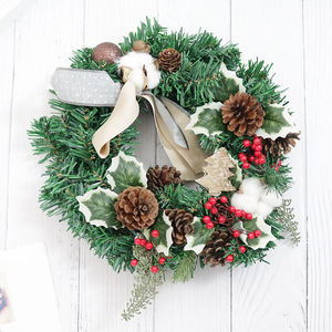 Décorations de Noël 30cm Simulation Plantes Guirlande De Noël Porte Suspendus Fenêtre Accessoires Fond <span class=keywords><strong>Arbre</strong></span> De Noël Accessoires - Product Image 4