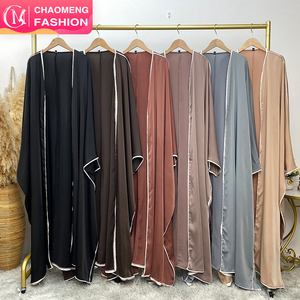 <span class=keywords><strong>Cardigan</strong></span> abaya manga de cetim sunshine, casaco feminino confortável com mangas longas e linha branca, verão 6688 # - Product Image 1