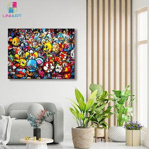 UNIART Alessio cacciatora Poster di arte della tela e arte della parete stampa di immagini moderne camera da letto decorazioni Poster Banksy Graffiti Art - Product Image 3