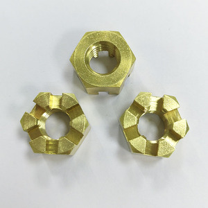 Din935 thép cường độ cao kẽm thép không gỉ <span class=keywords><strong>Brass</strong></span> rãnh Nut M4 M5 M6 M8 M10 M12 M14 M16 M18 M24 Hex rãnh khóa NUT - Product Image 5