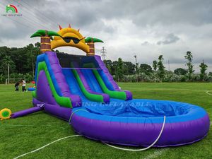 Double Lane <strong>Inflatable</strong> <strong>Slide</strong> Commercial PVC <strong>Inflatable</strong> Water <strong>Slides</strong> with <strong>Pool</strong> and Climbing <strong>Slide</strong> for Kids - Product Image 4