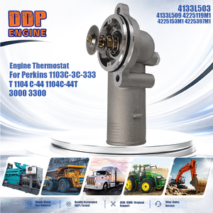 Termostato de motor 4133L503 4133L509 4225119M1 4225153M1 4225397M1 para Perkins 1103C-3C-333 T 1104 C-44 1104C-44T 3000 3300 - Product Image 2