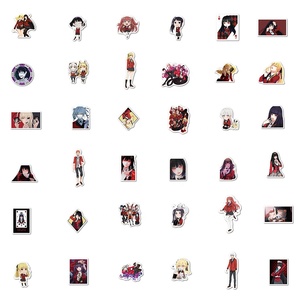 50 pièces japon Anime traiter avec le <span class=keywords><strong>diable</strong></span> autocollants vinyle casque vélo moto dessin animé cadeau bagages autocollant étiquette - Product Image 6