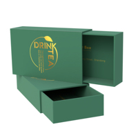 Emballage de boîte de papier kraft de type tiroir imprimé logo personnalisé cadeau petite boîte de papier d'expédition ondulée
