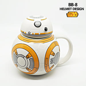 Taza de cerámica 3D de Star Wars Robot para niños de 350ml de capacidad con tapa para dibujos animados - Product Image 6