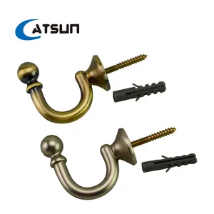 Europe Curtain Holder Accessories Curtain Hooks Curtain Holdback Hooks Tiebacks Screw Hooks