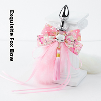 Plug anal réaliste en forme de queue de renard pour femmes, masque de renard avec nœud kimono, plug anal en métal, jouet érotique cosplay, expédition discrète