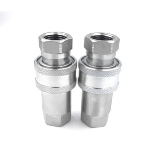 ISO-7241-A 1/2 inch thép không gỉ/Thép <span class=keywords><strong>BSP</strong></span>/<span class=keywords><strong>NPT</strong></span> chủ đề nhanh chóng ngắt kết nối phụ kiện ống thủy lực & máy xúc nhanh chóng Coupler - Product Image 5