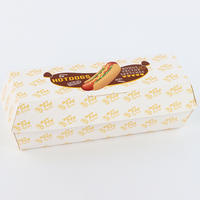Cajas para Hot Dogs de Papel Rígido de Alta Calidad al por Mayor, Resistentes, a Prueba de Fugas, Desechables, con Logotipo Personalizado, China