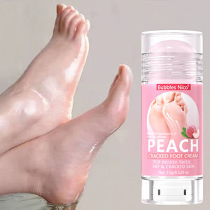 Baume pour les pieds professionnel à la pêche et au miel, soin profond pour les talons secs et gercés, réparation intensive, hydratation, traitement cicatrisant pour les pieds - Product Image 5