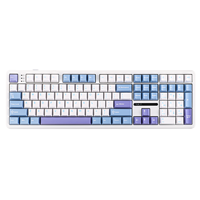 Baru 2026 AULA F108 Tiga Mode Kustom USB Hot-swappable RGB Backlit PBT 2.4Ghz Nirkabel Tata Letak Amerika 108-tombol Mekanik Gaming