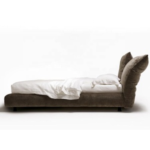 Lit plateforme bas capitonné <span class=keywords><strong>de</strong></span> <span class=keywords><strong>luxe</strong></span> <span class=keywords><strong>Paris</strong></span>, meubles <span class=keywords><strong>de</strong></span> chambre à coucher modernes, lit double taille king queen - Product Image 4