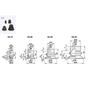 Vacuum <b>Suction</b> Cup Mini Pneumatic Multi Step Bellows Soft <b>Pad</b> 100kg Load Capacity VPBT10 VPBE20 - Product Image 5