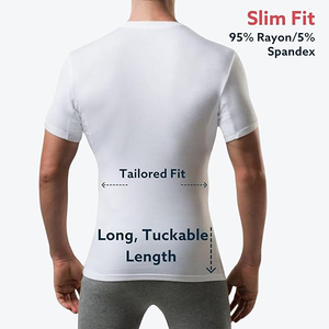 Người đàn ông của Sweatproof undershirt Slim Fit V cổ T-Shirt với nách mồ hôi miếng - Product Image 5