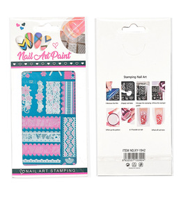 Placa de Estampado de Uñas con Borde de Encaje, Plantilla de Acero Inoxidable para Transferencia de Diseños de Uñas, Herramienta de Diseño de Patrones 3D - Product Image 6