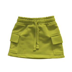 Großhandel Dicker French Terry Rock für Mädchen High Waist <span class=keywords><strong>Mini</strong></span> Kleinkind Rock für Damen Short Cargo Sport Rock mit Seiten taschen - Product Image 3