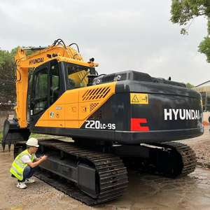 Excavatrice sur chenilles moyenne Hyundai R220LC-9S de 22 tonnes 2023 d'occasion corée d'origine poids de fonctionnement de 20 tonnes stock de noyau de boîte de vitesses - Product Image 4