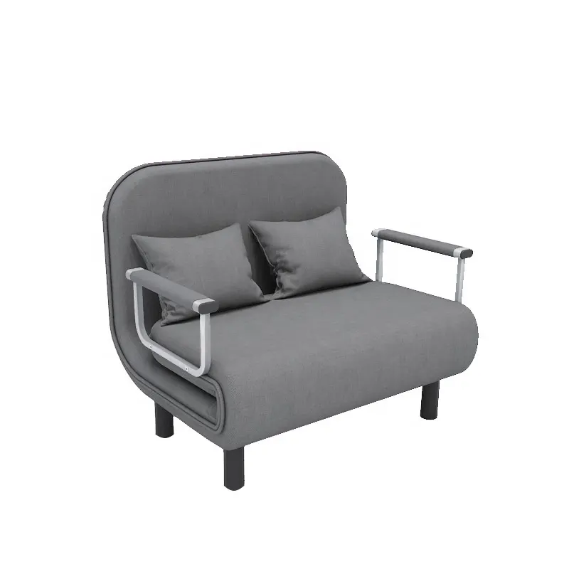 Sofa kiêm giường đơn ghế sofa ghế sofa vải bông kim loại khung sofa cho văn phòng gác xép căn hộ nhỏ gọn