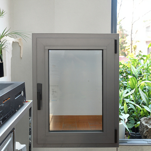 Fenêtres à battants à manivelle manuelle de style américain en aluminium sur mesure, à profil épais, isolantes thermiquement et insonorisées, pour villa, manoir, à l'étranger - Product Image 5