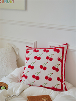 Housse de coussin en tricot de coton Asg motif pied-de-poule 45,7 x 45,7 cm pour décoration de la maison