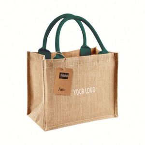 Wholesale Plain Custom Printed Design Large Natural Small Jute <b>Gift</b> <b>Bag</b> - Product Image 1