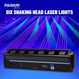 DMX512 faro oscillante a sei raggi rosso di controllo, adatto per KTV, Bar e sorgente luminosa RGBW - Product Image 6