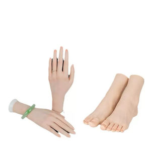 Pro D vente en gros anneaux Bracelets cheville bijoux cadres d'affichage salon de manucure main et pied modèle en Silicone - Product Image 1