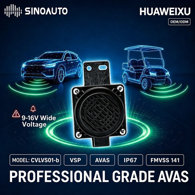 Professional Grade CVLVS01-b Pedestrian Warning Speaker 9-16V IP67 Waterproof Acoustic Vehicle Alerting System for Golf Car LSV