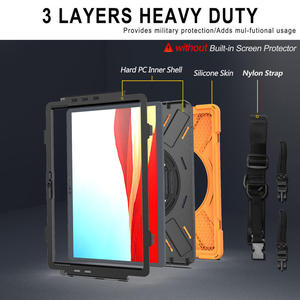 Étui rigide pour Microsoft Surface Pro 7/8/X pour Go 1/2/3, couche intérieure en Silicone souple, housse de protection antichoc - Product Image 6