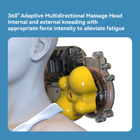 Entspannungsmassage-Kissen mit Vibration und Luftdruck, Nacken- und Lendenwirbelstütze, Massagegerät mit Mehrfach-Vibrationsmodi und Wärmefunktion