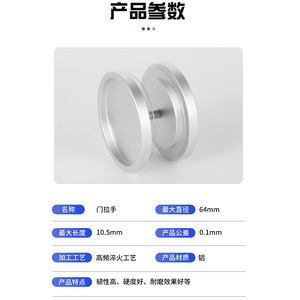 Aluminum Alloy Door Handle Round Spherical Minimalist Design Durable Furniture Hardware - Product Image 4