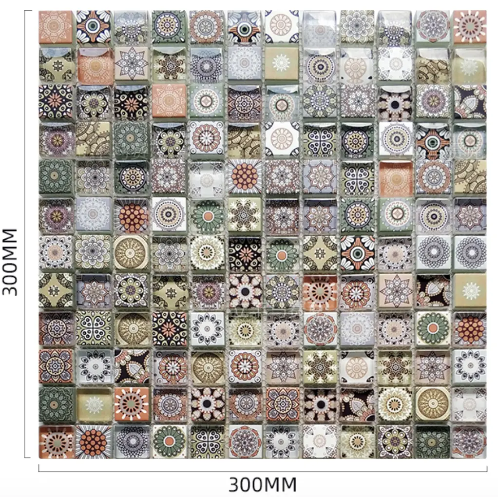 Carrelage de cuisine en céramique ou de marbre coloré, Design personnalisé, impression à jet d'encre, mosaïque