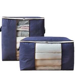 Clothing Organizer <b>Storage</b> Box Rectangle Non Woven Fabric Bedroom Use For <b>Clothes</b> And Quilts - Product Image 4