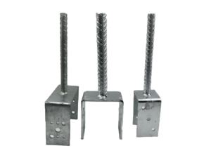 Support d'ancrage de <span class=keywords><strong>poteau</strong></span> galvanisé au design moderne, finition galvanisée à chaud, matériau de construction <span class=keywords><strong>pour</strong></span> appartement - Product Image 1