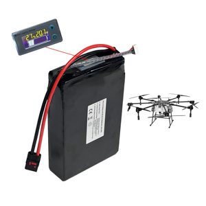 แบตเตอรี่ HYH ความหนาแน่นพลังงานสูง 6S 66000mAh 23.7v แบบโซลิดสเตท พร้อมหน้าจอ LCD และแผ่นอะลูมิเนียม 800 รอบการใช้งาน สำหรับโดรน HYH- - Product Image 1