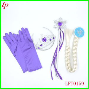 Frozen Princess Crown <b>Magic</b> Wand Gloves <b>Set</b> Plastic Resin Headdress Costume Props LPT0167 - Product Image 2