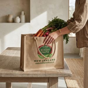 Bolsas de Yute Laminadas Ecológicas con Logotipo Personalizado, Bolsas de Compras Reutilizables de Alta Calidad, Precio Directo de Fábrica - Product Image 1