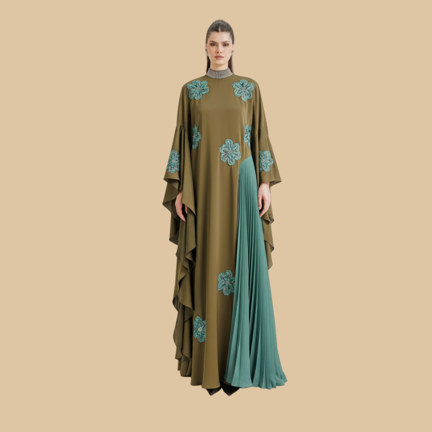 embroidered formal dresses Sleeveless Metallic Embroidered Prom Dress with Slit Royal Blue / Small main image 1