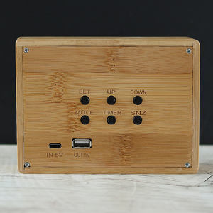 <span class=keywords><strong>Réveil</strong></span> numérique LED <span class=keywords><strong>en</strong></span> <span class=keywords><strong>bois</strong></span> de bambou <span class=keywords><strong>en</strong></span> gros avec <span class=keywords><strong>radio</strong></span> pour la charge sans fil Port USB Utilisation au bureau - Product Image 2