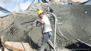 5m3/H Aliva Máquina de hormigón seco con motor 5.5KW Radio de giro corto de potencia - Product Image 6