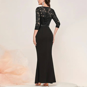 Nuevo Vestido Largo Elegante de Estilo Europeo y Americano 2026 para Mujer, Vestido de Sirena, Vestido de Dama de Honor, Vestido de Noche - Product Image 2