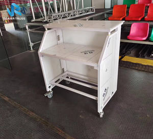Comptoir de bar mobile en aluminium, fabriqué à Guangzhou, bar portable sur roulettes, comptoir de bar à domicile, comptoir de café - Product Image 3