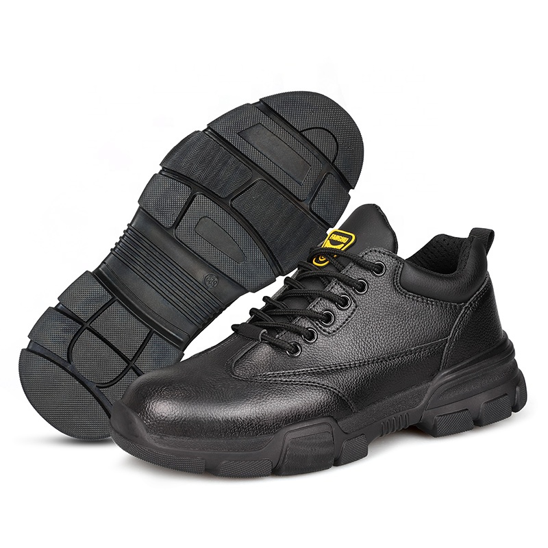 Guyisa прямые продажи с фабрики защитная обувь Нескользящая износостойкая резиновая подошва анти-прокол железный металлический носок защитная обувь